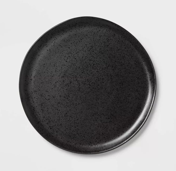 12pc Stoneware Houlton Dinnerware Set Black