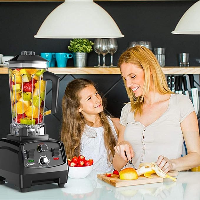 Professional Countertop Blender with 1400-Watt Base Smoothie BlenderBuilt-in TimerHigh Power Blender 2L Cups for Frozen DrinksShakes and Smoothies