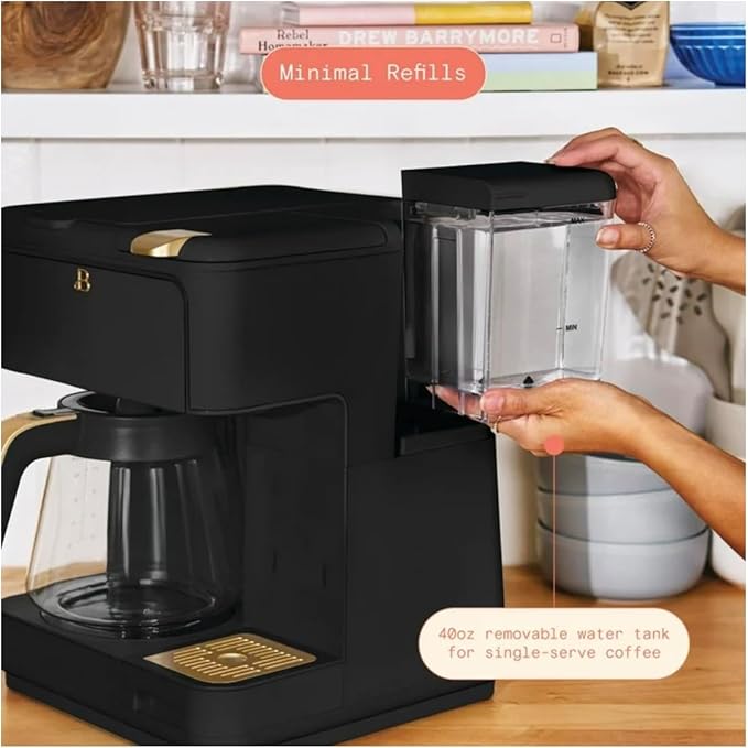 Multi-Brew Coffee Maker 12-cup carafe or a single-serve cup (black)