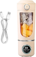 Portable Fruit Blender USB Rechargeable Mixer Electric Juice Cup High-Speed Maker Healthy Drink Blender Women Men Teens Adults Kitchen Gym Travel Dorm Apartment School Use