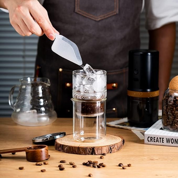 2-in-1 Cold Brew Dripper Cold Brew Coffee MakerIce Drip Coffee Maker 300ml - Coffee maker for cold brewed coffee and tea coffee machine for cold extraction