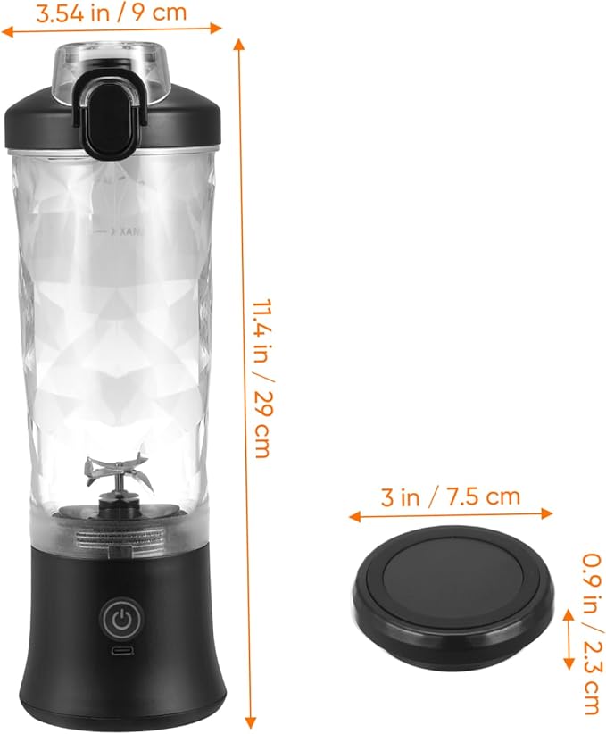 Juicer Compact Fruit Mixer with Flap Top Design for Quick Juicing for Travel Gym Office and Home Use Lightweight and Easy to Operate