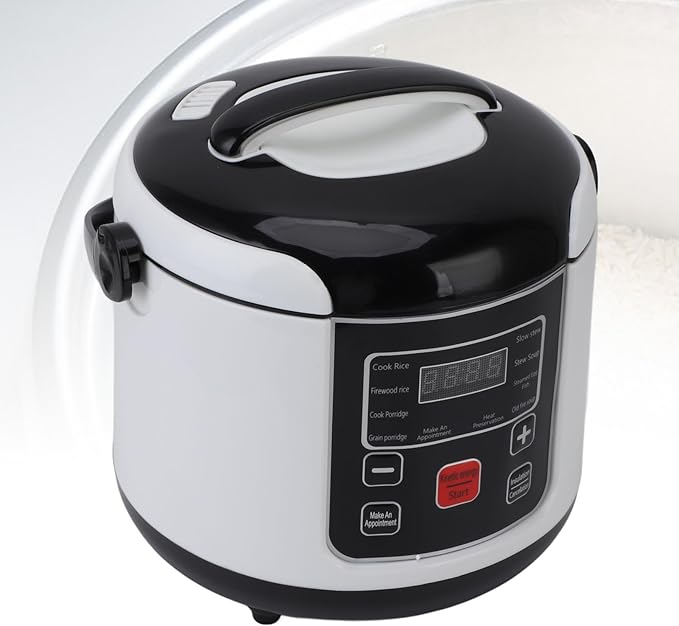 Portable Rice Cooker 24V 200W 2L Multifunctional Car Mini Cooker with Safety Locks Ideal for Grains Oats