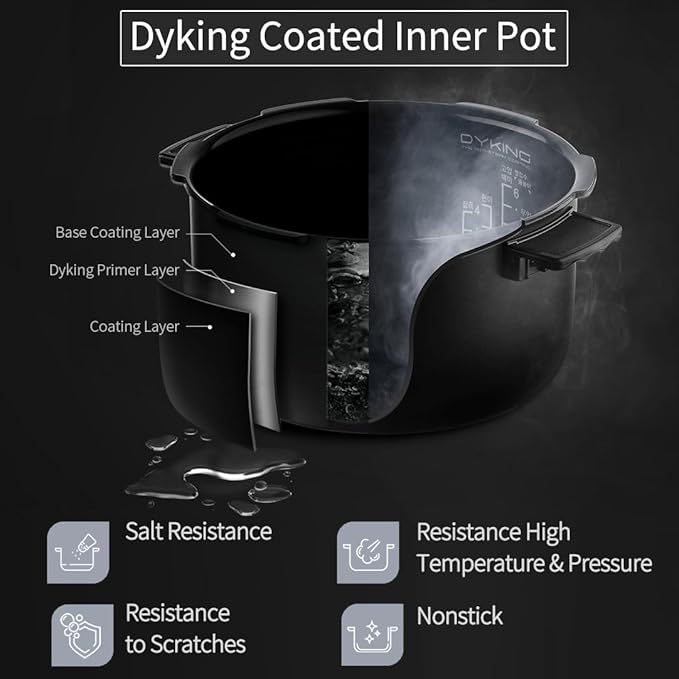 CUCHEN CRH-TWK0640WUS | IH Heating | Induction Heating Dual Pressure Rice Cooker | 6 Person 1.5Quarts | 6 Cup (Uncooked) | Non-stick Coating | Stainless Cover | High/Non-Pressure | Easy Open Handle |