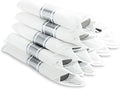 N9R 30 Pack Pre Rolled Silver Plastic Cutlery Set Wrapped Plastic Silverware Set with 30 Forks 30 Knives 30 Spoons and 30 Napkins Disposable Cutlery Set for Party and Wedding