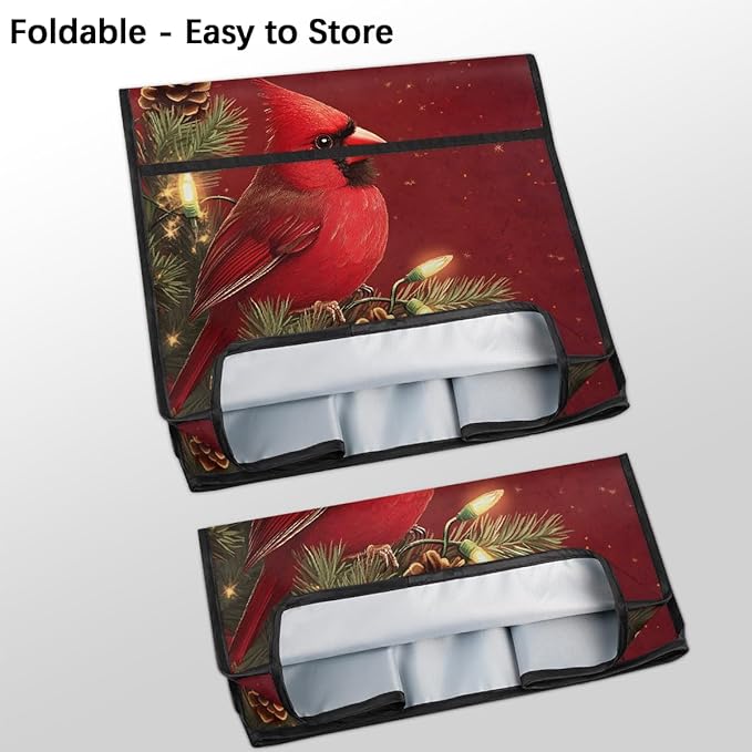 cfpolar Kitchen Aid Mixer Cover Compatible with 6-8 Quarts Christmas Holly Cardinal Stand Mixer Cover Kitchen Aid Mixers Accessories Appliance Organizer Bag Dust Covers with Zipper Pocket