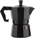Classic Moka Coffee Maker Pot Espresso Mocha Thickened Cafe Tools 150ml And 300ml(Black150)