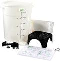 Snap! Cold Brew Round Bucket- 5 gallon Commercial Cold Brew SystemCold Brew Coffee Set-Whtie