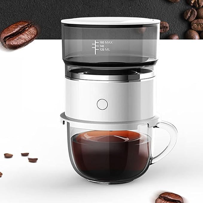Portable Mini Coffee Maker Small Hand Brewed Coffee Maker for Home and Outdoor Use Automatic Brewing Easy to