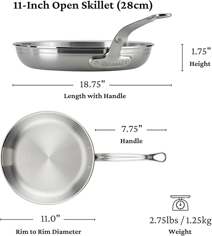Hestan - ProBond Collection - Professional Clad Stainless Steel 10-Piece Ultimate Cookware Set Induction Cooktop Compatible