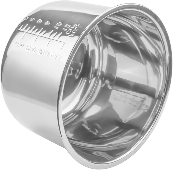6L Pressure Cooker Inner Pot Rice Pressure Cooker Liner Stainless Steel Inner Pot Minute Pressure Cooker Liner