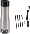 flexman Electric Espresso Machine Stainless Steel Portable Coffee Maker 150ml DC 12V/24V Car Coffee Machine for Camping Travel RV Hiking Office