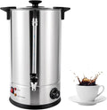 1.4KW Coffee Urn 15L/3.96Gal Stainless Steel Coffee Maker Hot Beverage Dispenser with Water Level Indicator Large Coffee Dispenser Hot Water Urn with Anti-Dry Burn Protection 110V