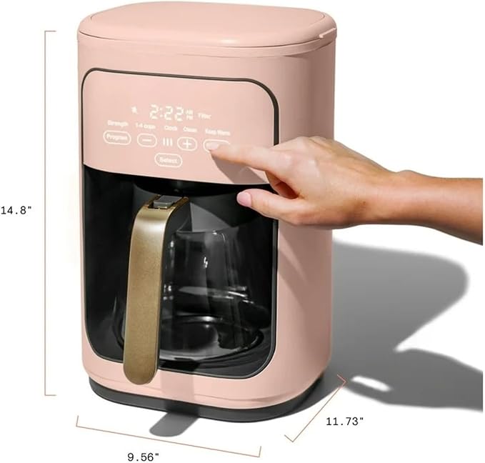 Coffee Maker 14-Cup Programmable Drip Coffee Maker with Touchscreen Controls Auto Shut-Off and Keep Warm Function