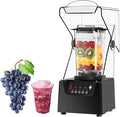 Portable Smoothie Blender 2 Liter Vertical Blender with Soundproof Lid 5 Speed Smart Touch Control Suitable for Commercial Teahouse and Home Use