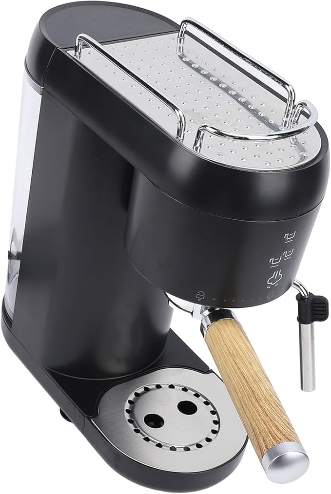 Zerodis 20 Bar Espresso Machine Compact Espresso Coffee Machine with Portafilter Tamper 1400W Intelligent Temperature Control Milk Frother Coffee Machine for Cappuccino (US 110V)