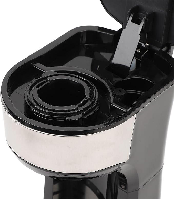 HEEPDD 2 in 1 Capsule Coffee Maker Stainless Steel Panel 800W Accurate Temperature Control Capsule Coffee Maker Personal Single Serve Drip Coffee Machine for Home Travel