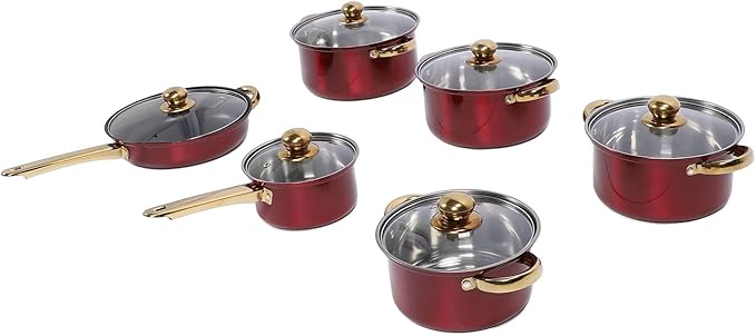 Skillets Steel Cookware Set Multifunctional Frying Pans Milk Pans Saucepans Set Kitchen Cooking Cookware Set Kitchen Essentials Stew Pot Thick Stainless
