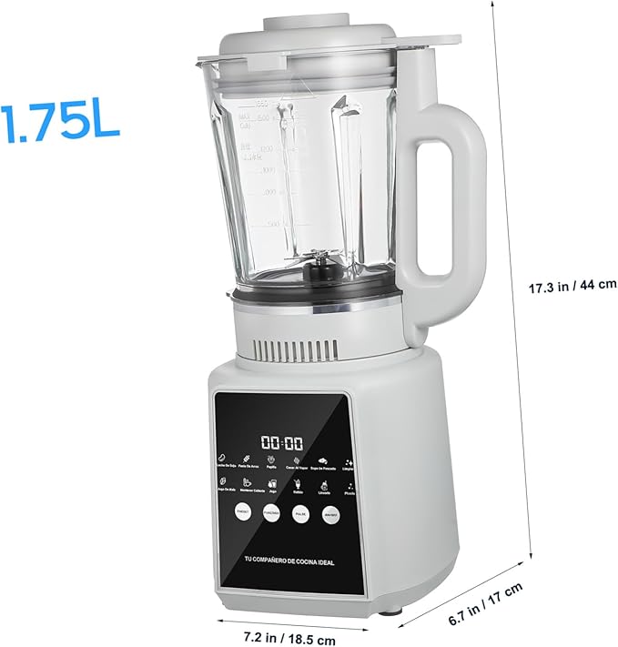 1.75L High-Speed Blender for Smoothies Fruit Juicer Electric Food Processor with Non-Sticking Pitcher Compatible with US Plug for Kitchen and Juicing