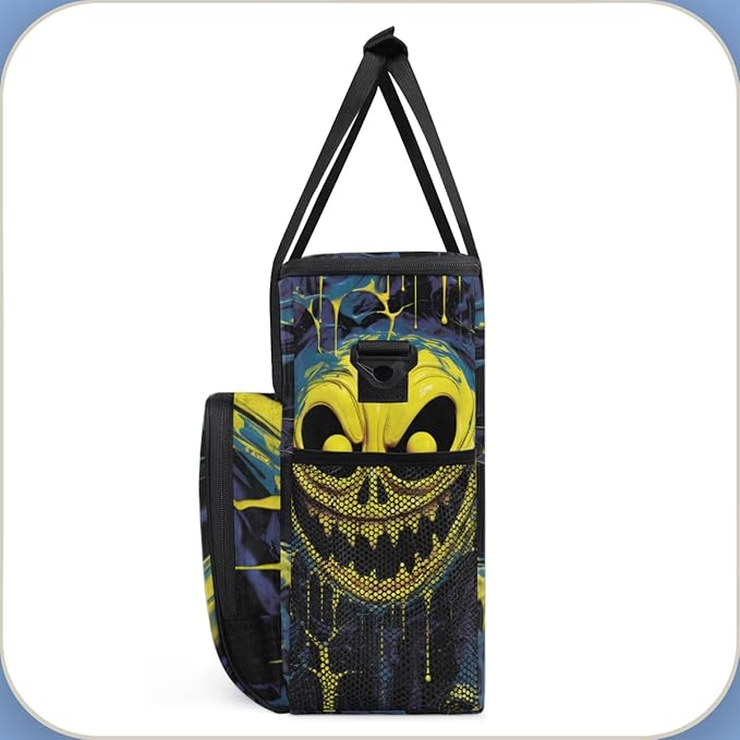 Halloween Ghosts Coffee Maker Carrying Bag Gothic Ghosts Travel Storage Bag Compatible with K-Mini or K-Mini Plus Single Serve Coffee Brewer Carrying Case with Multiple Pockets &amp Shoulder Strap