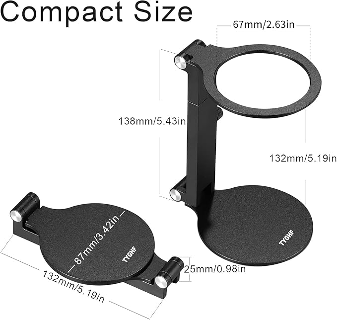 Pour Over Coffee Maker StandAdjustable &amp Foldable Portable Electric Espresso Machine StandHolder for Coffee GrinderUniversal DripperV60 DripperTravel Coffee Maker Press Black