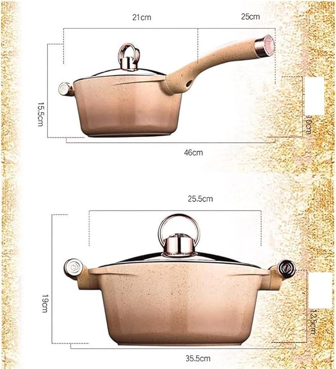 Pots and Pans Set 4 Pieces Wok Soup Pot Household Gas Induction Cooker Supplies Kitchen Pot Cooking Set Kitchen Pan Set Kitchen Cooking Set