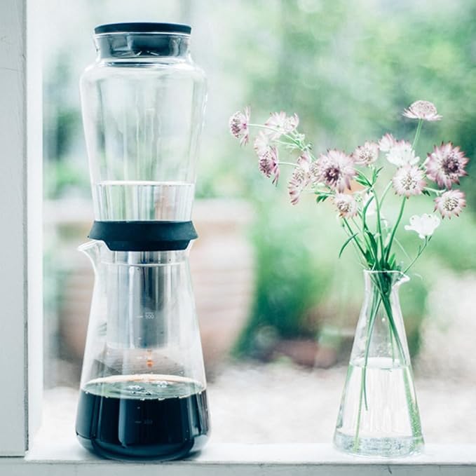 HARIO SBS-5B Slow Drip Brewer HARIO SHIZUKU (600ml) Black One size