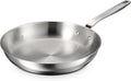 Tramontina Tempo Tri-Ply Base Stainless Steel 12-Inch Large Frying Pan Induction-Ready Skillet Oven-Safe Dishwasher-Safe