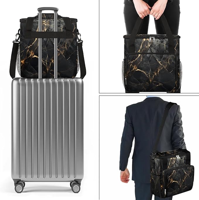 Marble Classic Patterns Coffee Maker Carrying Bag for Keurig K-Mini or K-Mini Plus Storage Portable Coffee Maker Travel Bag