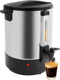 Electric Hot Water Dispenser 240 Cups Commercial Coffee Percolator &amp Beverage Dispenser w/Temperature Control Stainless Steel Coffee Urn for Coffee &amp Tea