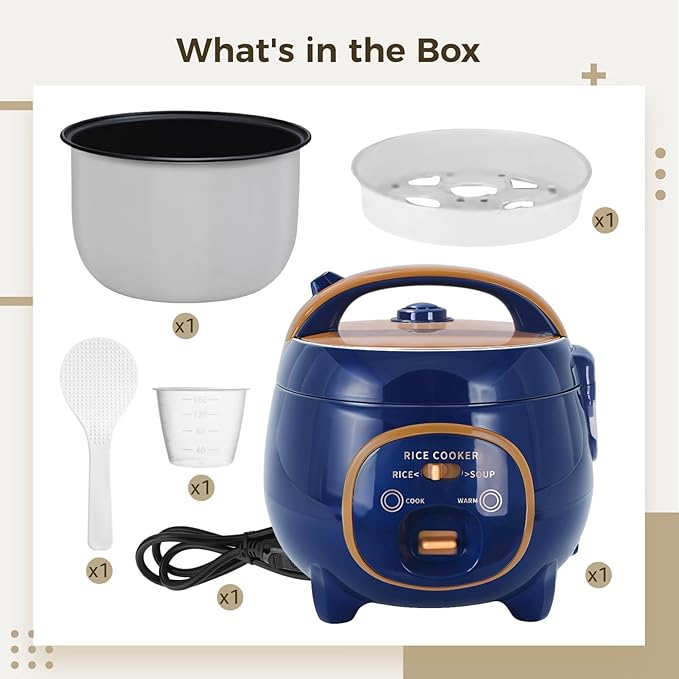 1.8L Rice Cooker For Small Households Quick Cooking Within 30 Minutes Multi-Function Non-Stick Pot Convenient Handle Simple Control