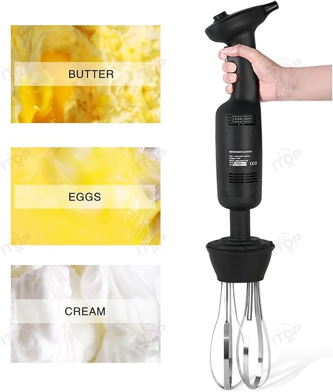 Horoper Immersion Blender Handheld 270W 6000-20000RPM Multi-Purpose Electric Hand Blender with Stainless Steel Blades for Baby Food Soups (#1)