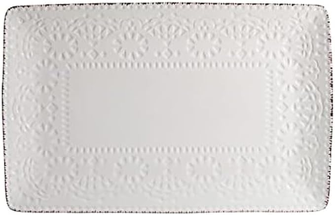 Pfaltzgraff Chateau Serve Platter 14.25 Inch Blue and WhiteCream