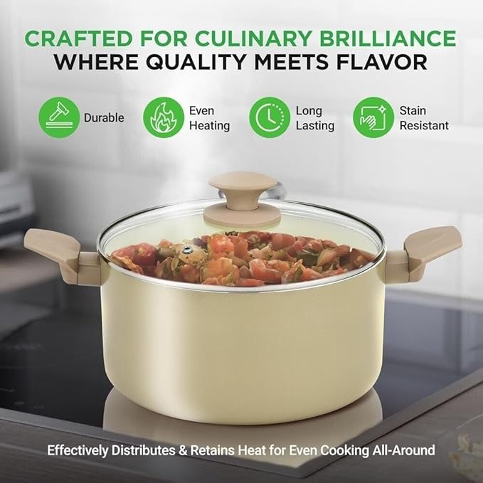 54-Piece Professional Marble Non-Stick Cookware &amp Bakeware Set - Versatile Collection with Multi-Sized Pots Pans &amp Heat-Resistant Kitchen Tools for Home Cooking