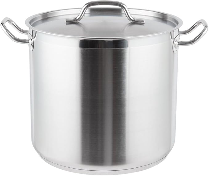 7-Piece Stainless Steel Induction Ready Cookware Set with Stock Pot Perfect for restaurant home kitchen commercial.