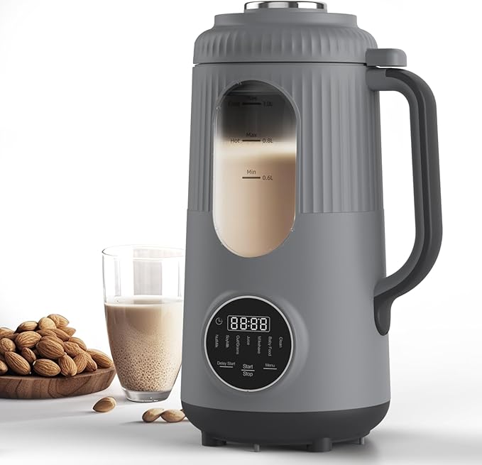 8 in 1 Nut Milk Maker35oz(1000ml) Automatic Homemade Almond OatBlendersPlant-Based Milk and Non-Dairy Beverages Milk Maker Machine with Delay Start/Self Clean