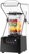 Blender Smoothie Machine Noise Reduction 2200W 2L Blender and Smoothie Maker Food Mixer 2.5MM Blade Ice Crusher with Cover Silent Broken Wall Cooking Machine