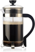 Primula Classic French Press Coffee/Tea Maker - Glass 8 Cup/32 Oz Black/Chrome Accents