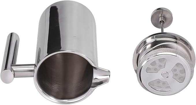 French Press Coffee Maker Stainless Steel French Press Coffee Press Coffee Maker Camping Coffee Press Manual Coffee Pot for Home Office (800ml)