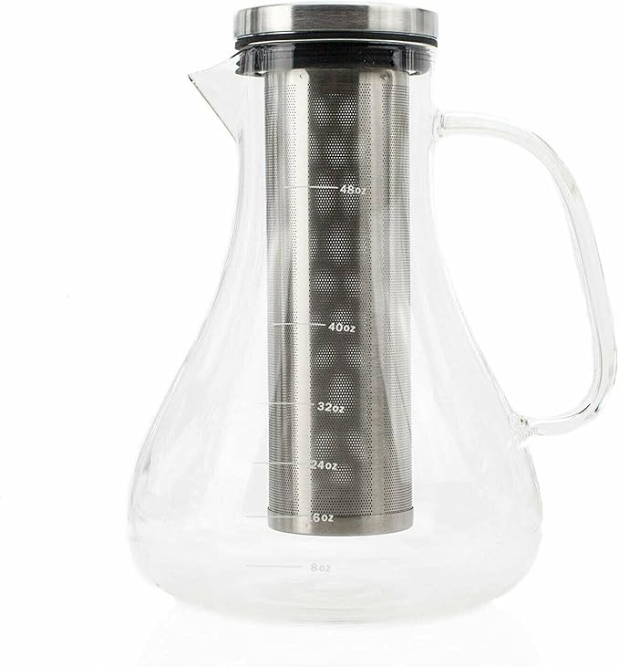 Coffee Maker. Iced Coffee &amp Tea1.5 L with Stainless Steel Strainer