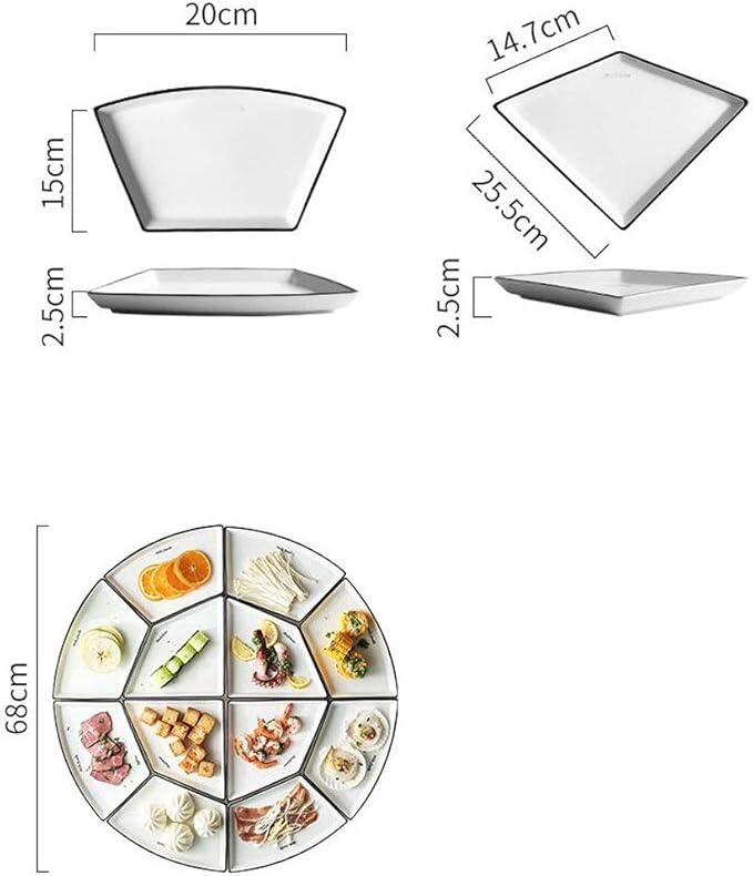 Elegant Dinnerware Set Dinner Plates Bowls Set Luxurious Dinnerware Full Service Set Bpa-Free Dishwasher Safe Best For Indoor And Outdoor Party