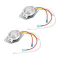 Fielect 2Pcs Rice Cooker Thermostat Sensor Adjustable Bimetal Rice Cooker Heating Temperature Controller Magnetic Steel 250V 15A N.C