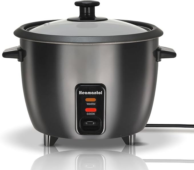Multifunctional Rice Cooker Non-stick Pan Liner Equipped with Spoon and Measuring Cup Fast Cooking Easy To Clean Automatic Heat Preservation Function 1. 5 Quarts Mini Rice Cooker Small and Easy