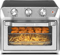 Holstein Housewares 21QT Air Fryer Oven. Multi-Function Countertop Oven for Toast Bake Broil Roast &amp Air Fry with Glass Door Timer &amp Dishwasher Safe Accessories. Large 6 Slice Capacity