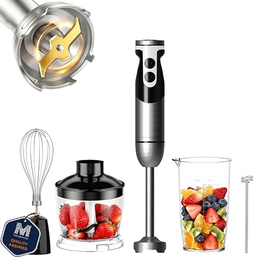 MegaWise Pro Hand Blender New version 2025 (black 5 in1)