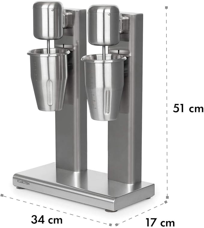 Klarstein Kraftpaket Pro Drink Mixer + Accessories Mixer Doppio Silver