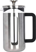 La Cafetière Pisa Brushed Stainless Steel Cafetière Eight Cup Silver Gift Boxed