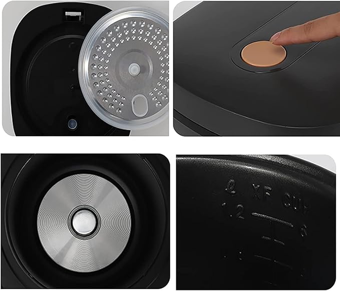 Rice Cooker with Steamer Non-Stick Inner Pot Intelligent Insulation Make Rice &amp Steam Healthy Food &amp Vegetables(5L) ()