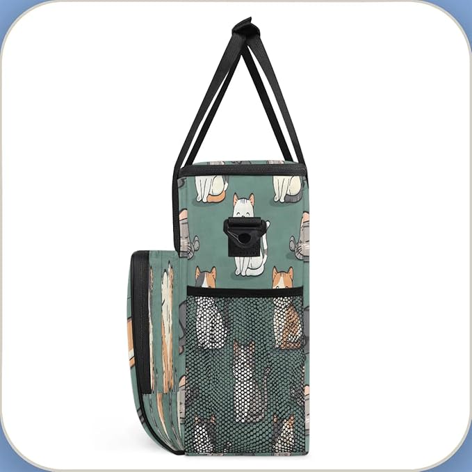 Cats Style Coffee Maker Carrying Bag for Keurig K-Mini or K-Mini Plus Storage Portable Coffee Maker Travel Bag