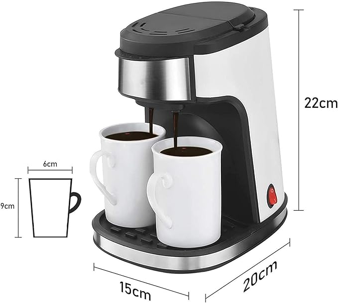 Drip Coffee Maker Kitchen Removable And Washable Household Coffee Machine Tea Coffee Pot Milk Coffee Maker Free Two Ceramic Cups